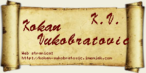 Kokan Vukobratović vizit kartica